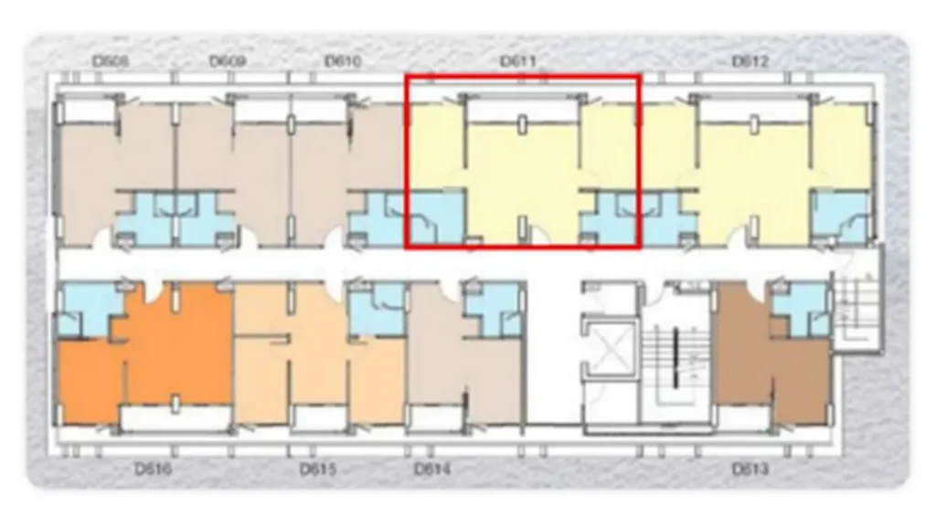 Sixth-floor condominium