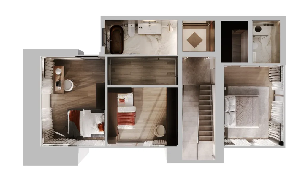 Уникальная трехуровневая вилла от 484.00 м² в