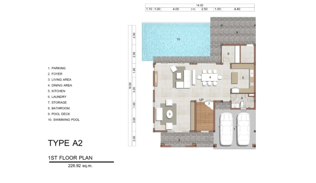 Просторная вилла с приватным бассейном 441.00 м² в