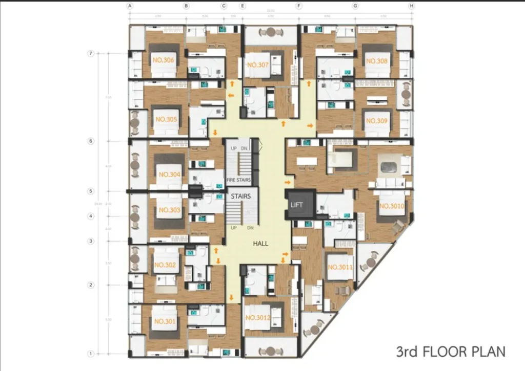 Светлая однушка на третьем этаже 30.54 м² в