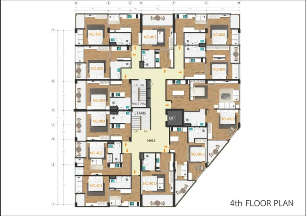 Яркая студия с видом на залив 33.30 м² в