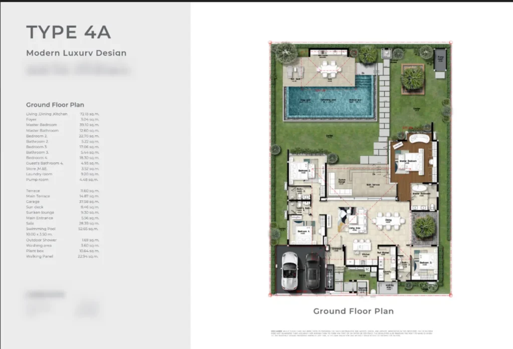 Stylish villa with poolside lounge 624 sqm in