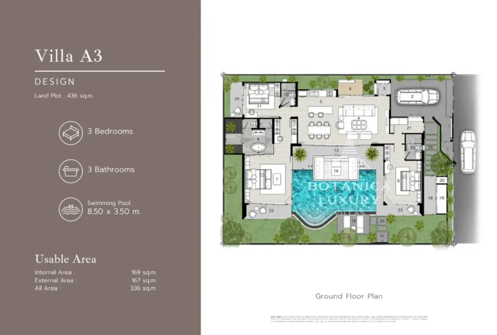 Elegant villa in a balanced design 436 m² in