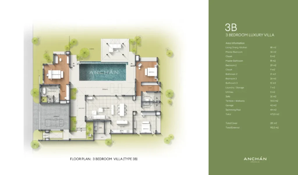 Роскошная трёхкомнатная вилла 475 м² в