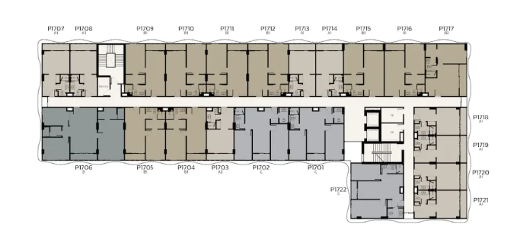 Panoramic two-bedroom with mountain view 44.78 sq.m. in