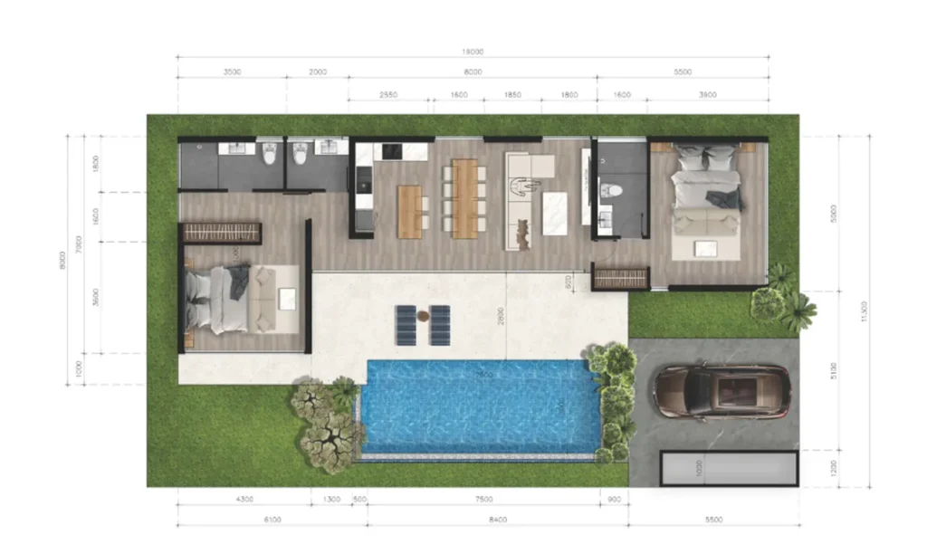 Secluded villa with private pool 252 m² in