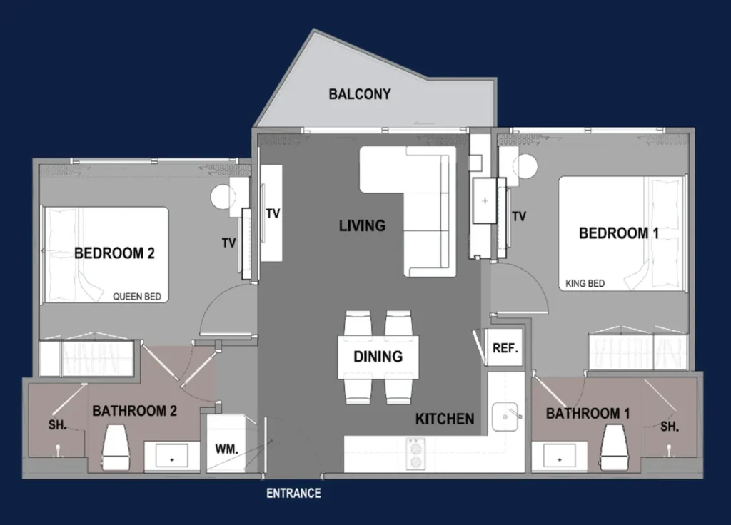 Spacious studio with terrace 64.85 sq.m. in