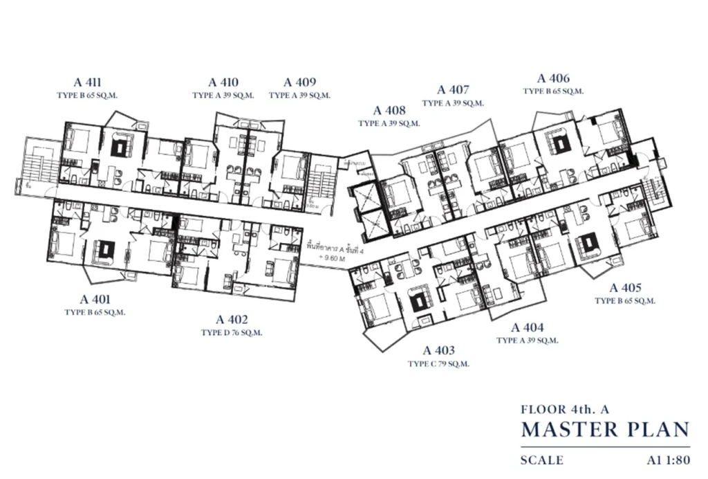Spacious 3-room apartment 76.45 m² in