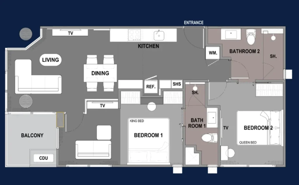 Comfortable one bedroom apartment 80.10 m² in