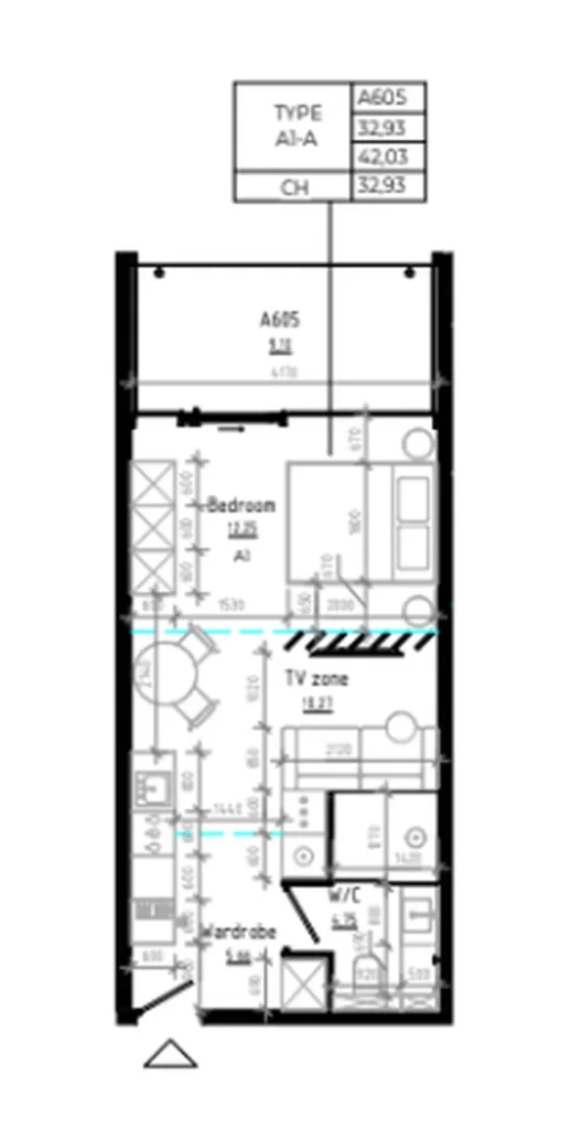 Spacious three-bedroom 123.10 sq.m. in