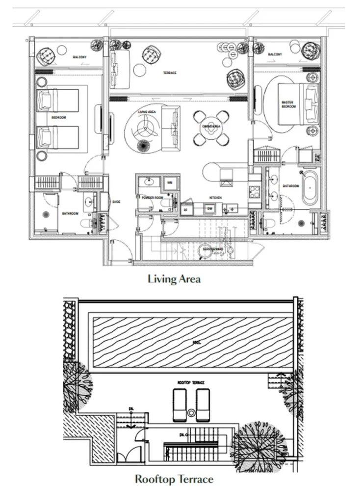 Spacious three bedroom apartment of 229 sq. m. in