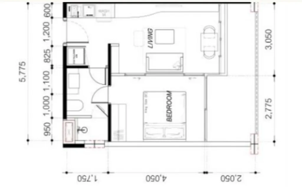 Family duplex next to the park 58.40 sq.m. in