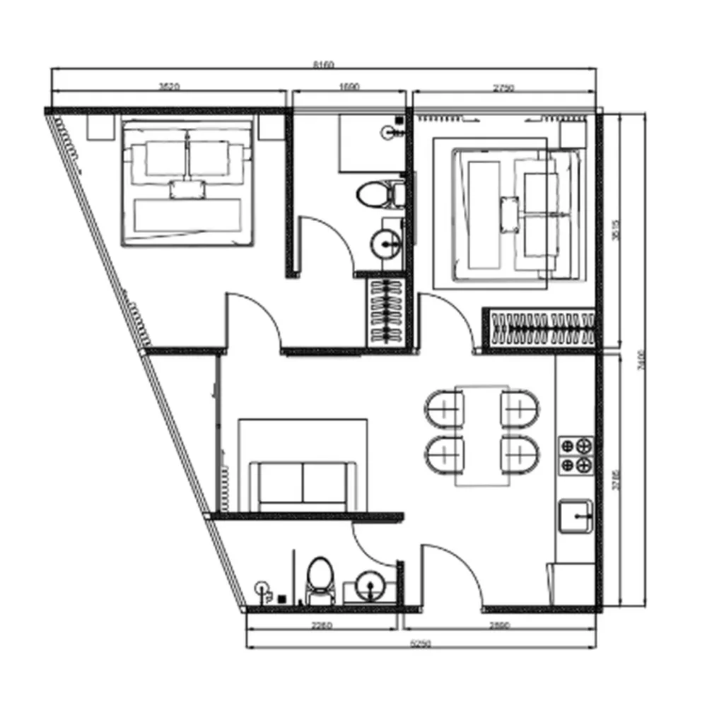 Cozy poolside studio 42.5 sq.m. in