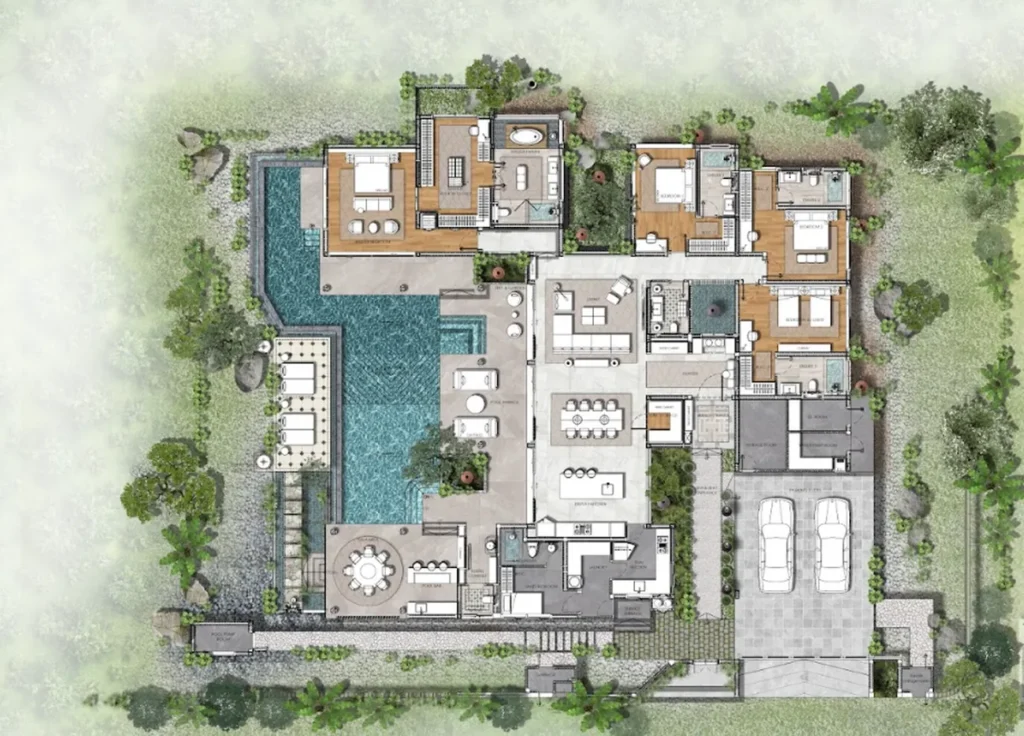 Luxury villa with private pool of 1250 sq. m. in