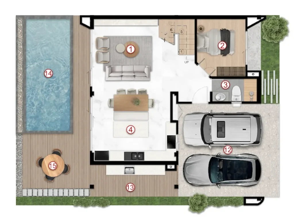 Премиальная 4-спальная вилла с бассейном 282.40 м² в