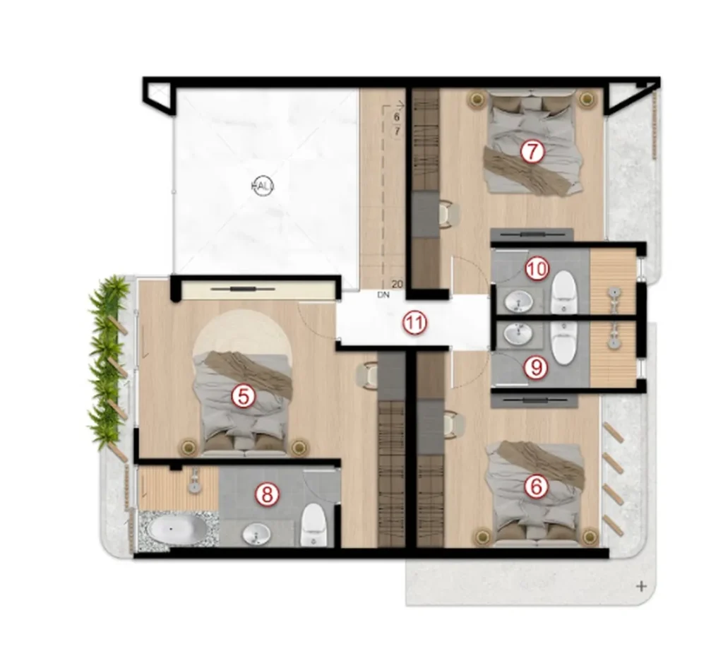 Премиальная 4-спальная вилла с бассейном 282.40 м² в