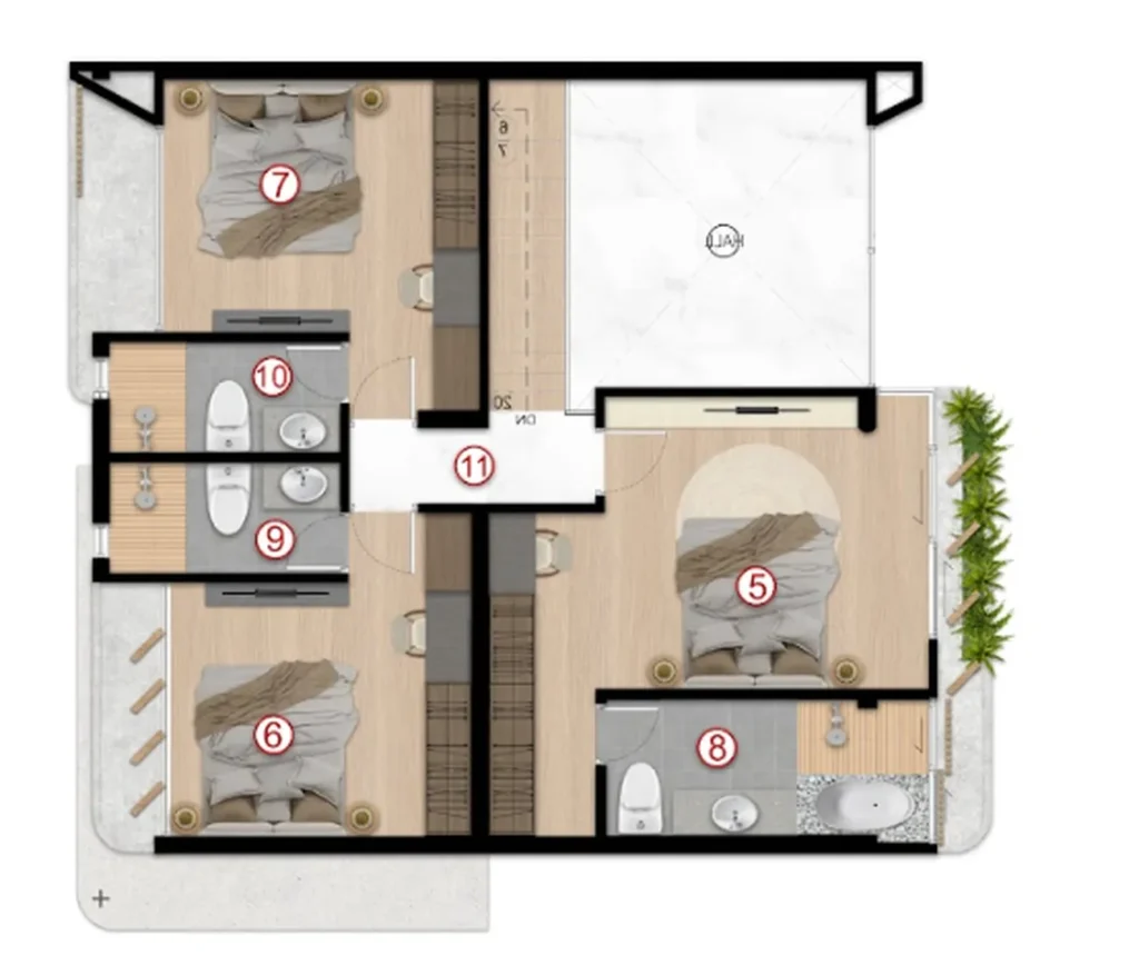 Exquisite 4-bedroom villa with pool 228 m² in