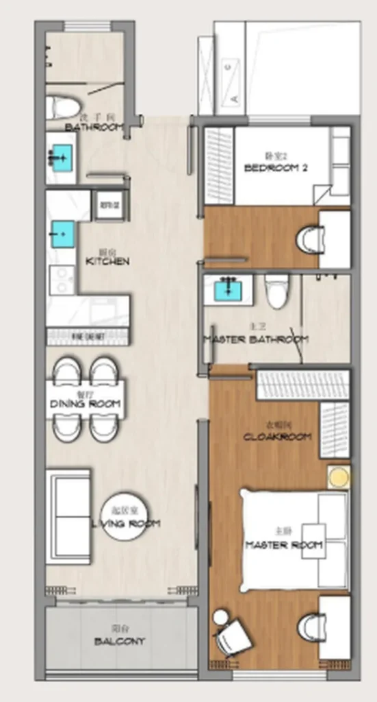 Панорамная трёшка с видом на океан 112.89 м² в