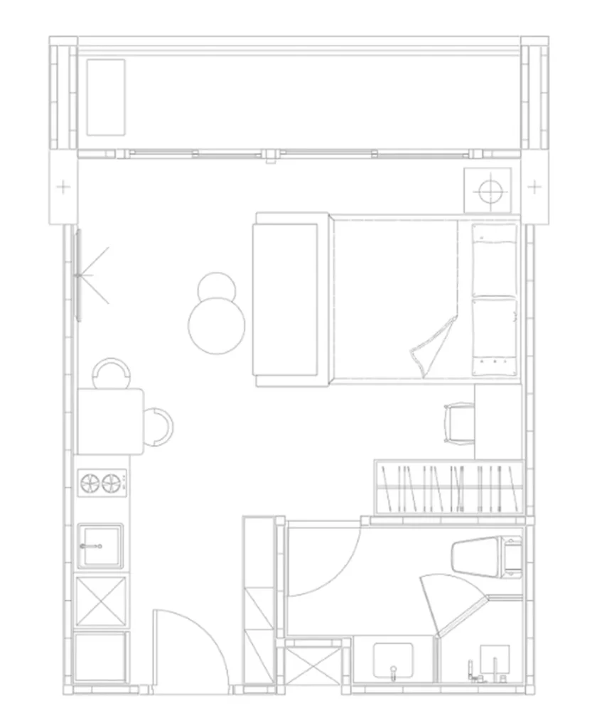 Уютные 1-комнатные апартаменты 34 м² в